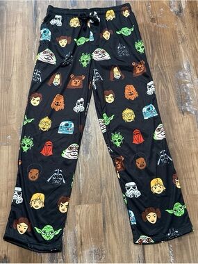Men’s Black Star Wars Character Pajama Pants